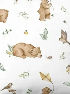 Vauvapesä, bears velvet beige