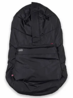 Voksi Carrier Cover – Kantorepun lämmin tuulisuoja vauvalle, Black