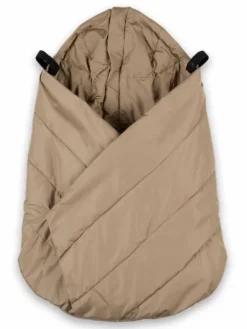 Voksi Carrier Cover – Kantorepun lämmin tuulisuoja vauvalle, Dark Sand