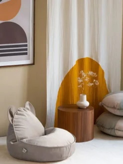 Wigiwama - Lasten säkkituoli Dusty Beige Bear