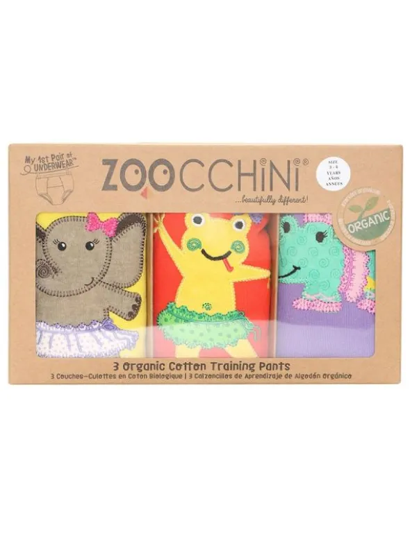 Zoocchini - harjoitteluhousut 3-pack, Ballerina Gals