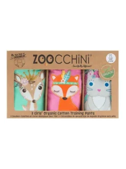 Zoocchini-harjoitteluhousut 3 kpl Woodland Princesses tytöille